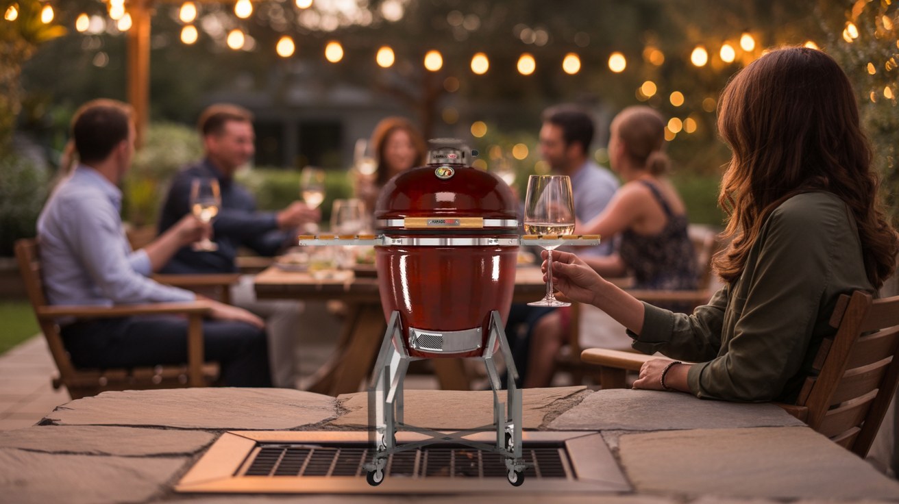 Kamado Chef 22 Red használat